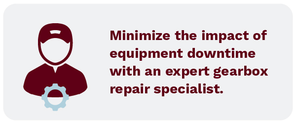 Minimize the impact of equipment downtime with an expert gearbox repair specialist.