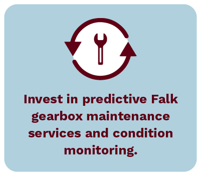 Invest in predictive Falk gearbox maintenance services and condition monitoring to ensure peak performance.