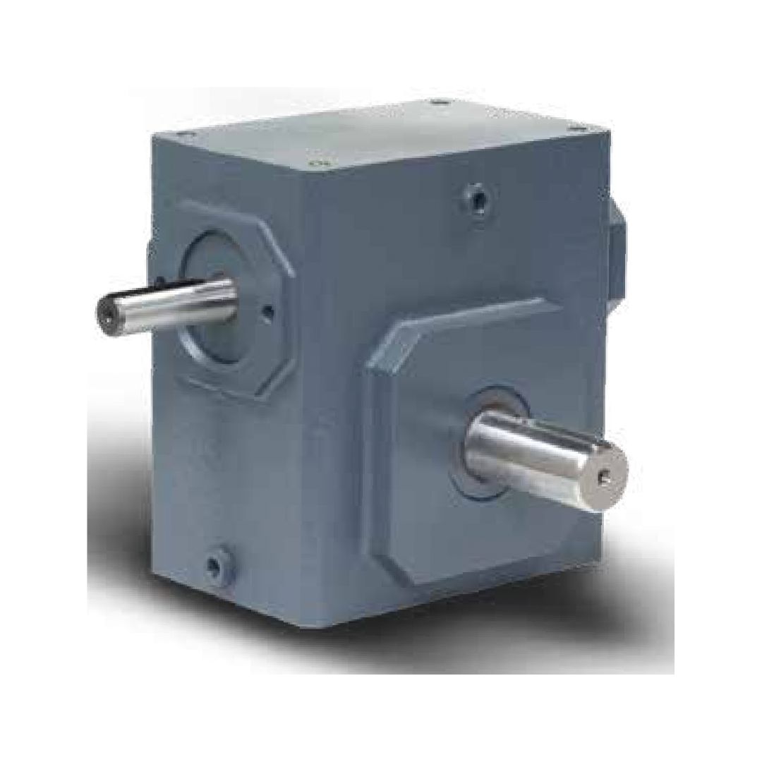 Falk worm gearbox featuring a rectangular casing, worm shaft, and a larger gear wheel inside the housing.